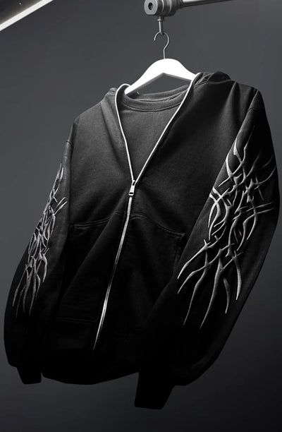 Oversize Double Zip Balaclava Hoodie Limited Edition