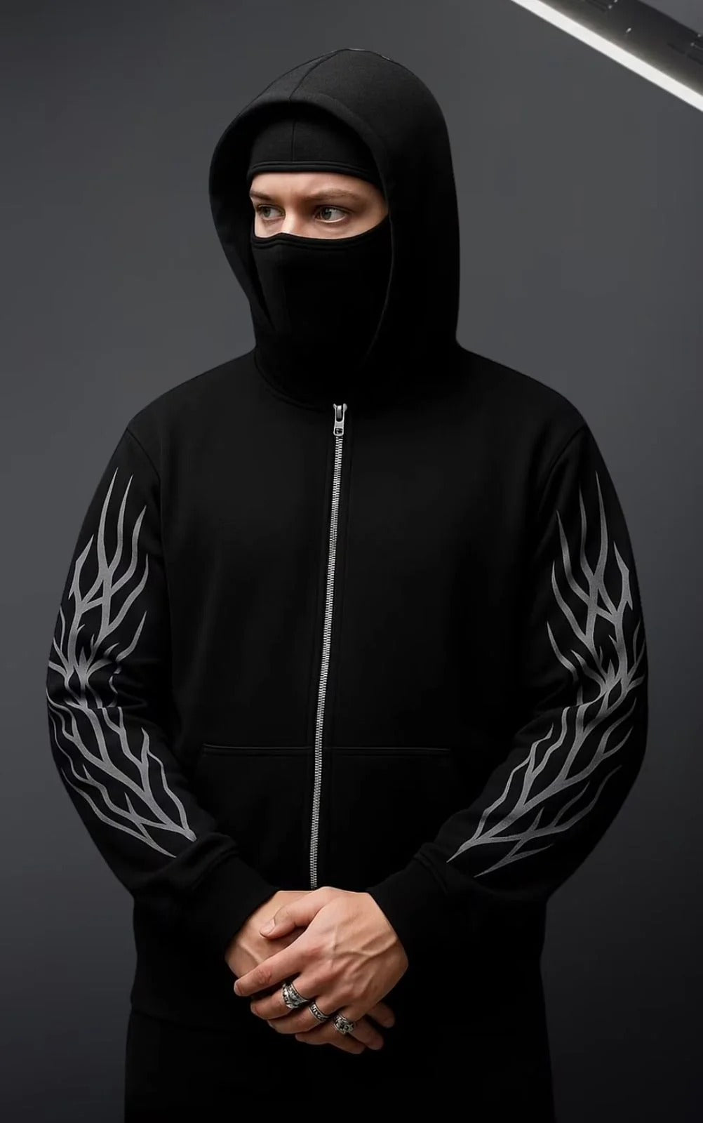 Oversize Double Zip Balaclava Hoodie Limited Edition
