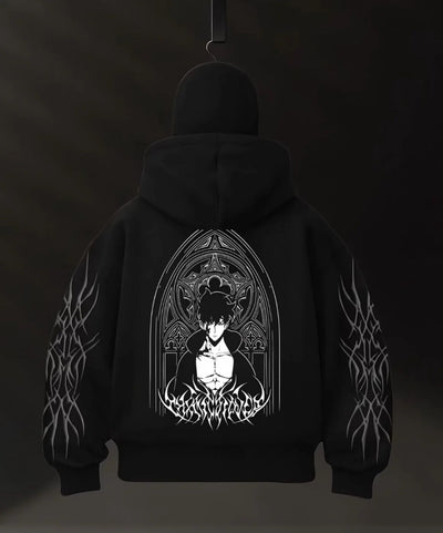 Oversize Double Zip Balaclava Hoodie Limited Edition