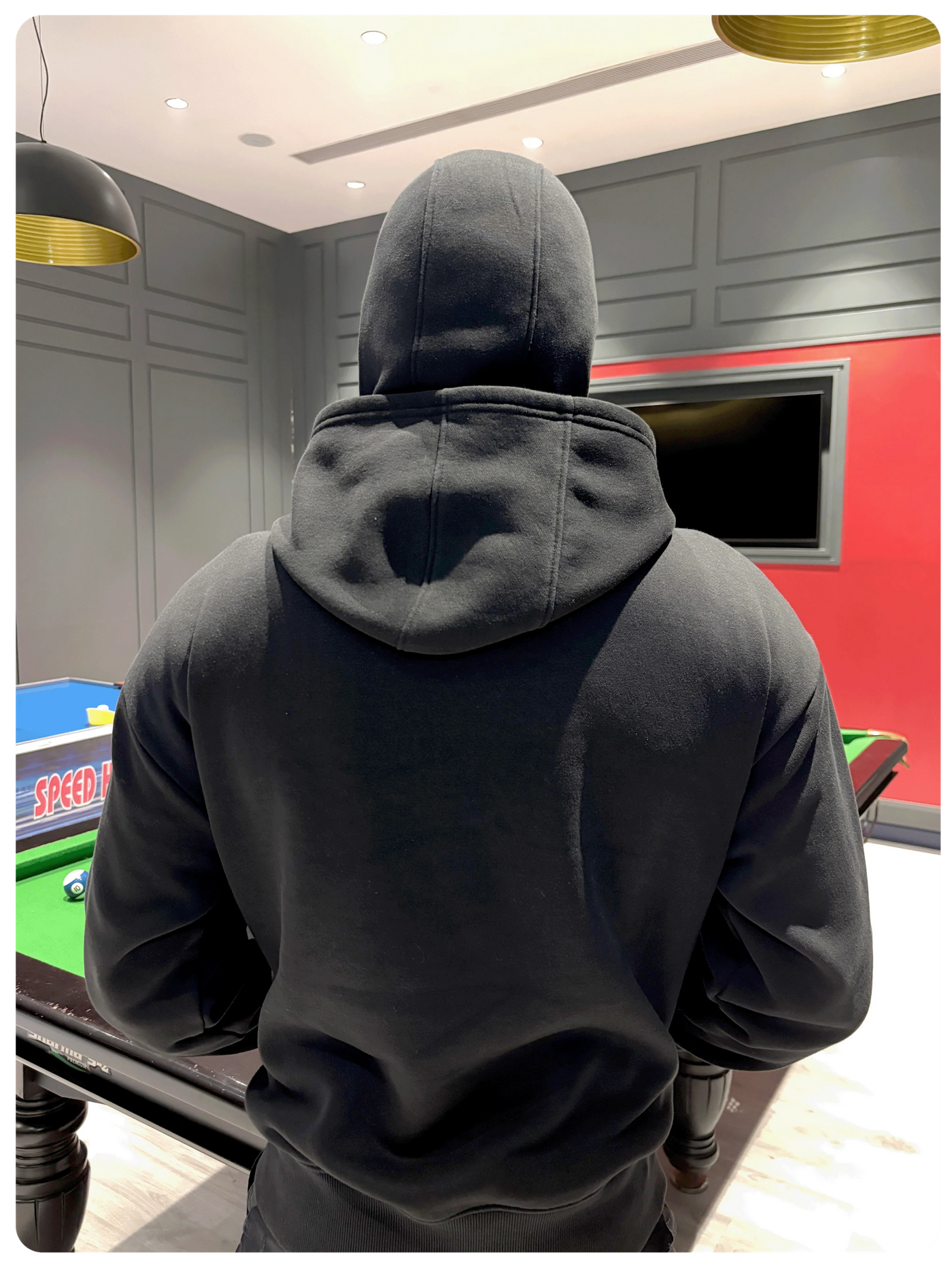 Black Oversize Double Zip Balaclava Hoodie